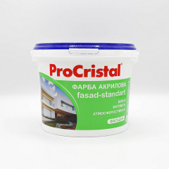 Краска акриловая фасадная Ирком ProCristal Fasad-Standart IP-131 3 л Белый Винница