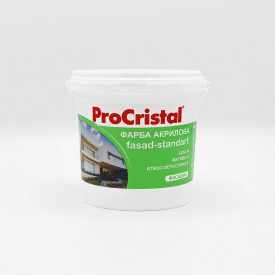 Краска акриловая фасадная Ирком ProCristal Fasad-Standart IP-131 1 л Белый