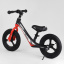 Велобег детский с надувными колёсами, магниевой рамой и магниевыми дисками + подножка Corso Black/Red (99982) Киев