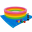 Детский надувной бассейн Intex 56441-2 Радуга 168 х 46 см с шариками 10 шт подстилкой насосом Славута