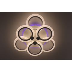 Люстра потолочная LED с пультом 25608 Белый 11х47х47 см. Червоноград