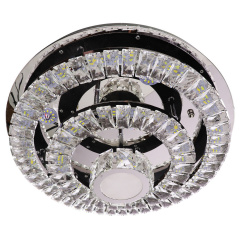 Люстра потолочная хрустальная LED с пультом 25665 Хром 19х50х50 см. Боярка