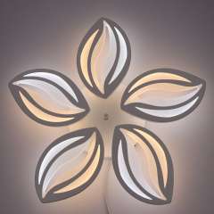 Люстра потолочная LED с пультом 25604 Белый 9х55х55 см. Бородянка
