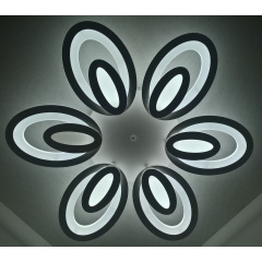 Люстра потолочная LED с пультом 25601 Белый 9х62х62 см. Полтава
