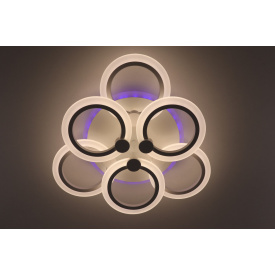 Люстра потолочная LED с пультом A2374/3+3S-RGB-wh Белый 11х47х47 см.