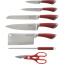 Набор ножей Rainstahl RS-KN-8002-08 8 предметов красный Генічеськ