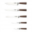 Набор ножей на подставке 6 предметов Walnuss Krauff 26-288-001 Борисполь