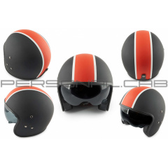 Шлем открытый (mod:062) (size:XL, черно-красный матовый, солнцезащитные очки) LS2 Одеса