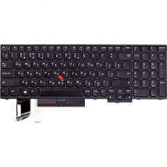 Клавiатура для ноутбука LENOVO Thinkpad E580 чорний Кропива