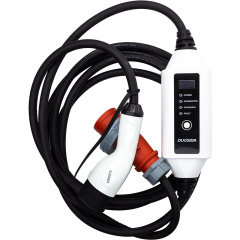 Зарядний пристрій для електромобілів Duosida Type 2 - CEE, 32A, 22кВт, 3-фазний, 5м Дзензелівка
