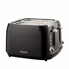 Тостер 4 тоста 1400 Вт Magio (МG-283), Чорний Полтава