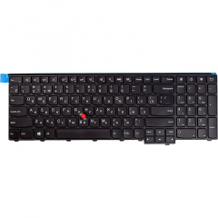 Клавiатура для ноутбука LENOVO ThinkPad T540, W540, KM-105U чорний, чорний фрейм Кропива