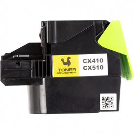 Картридж PowerPlant Lexmark CX410de YL (CX410/CX510) (з чіпом)