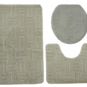 Комплект килимків для ванної та туалету KONTRAST MALTA GRAY