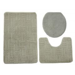Комплект килимків для ванної та туалету KONTRAST MALTA GRAY Черкаси