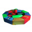 Сухий басейн-манеж кольоровий з конструктором 2,1 м Львов