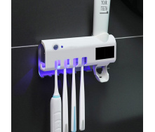 Диспенсер UV Toothbrush Sterilizer для зубної пасти та щіток 2 в 1 з функцією стерилізації