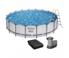 Каркасный бассейн Bestway 56462 (549х122 см) с картриджным фильтром, лестницей и защитным тентом