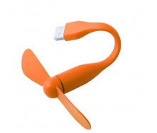 Портативный гибкий USB вентилятор UKC Оранжевый