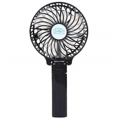 Портативный ручной вентилятор handy mini fan с аккумулятором 18650, черный Токмак