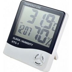 Цифровой термогигрометр Digital HTC-1 Белый (20053100254) Линовица