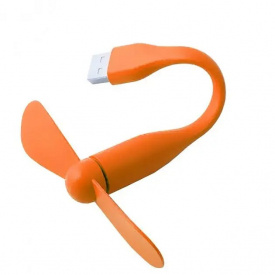 Портативный гибкий USB вентилятор UKC Оранжевый