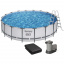 Каркасный бассейн Bestway 56462 (549х122 см) с картриджным фильтром, лестницей и защитным тентом Житомир