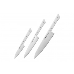 Набор кухонных ножей из 3-х предметов Samura Harakiri (SHR-0220W) Рівне