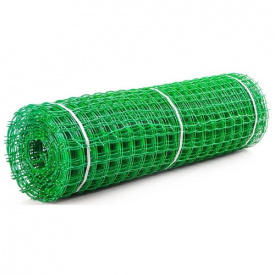 Сетка для ограждения пластиковая Клевер 50х50 мм клетка 1х20 м Зеленый