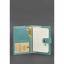 Женская кожаная обложка для паспорта BlankNote 5.0 с окошком Бирюзовая (BN-OP-5-tiffany) Чернігів