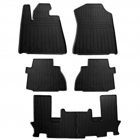 Резиновые коврики (3 ряда, Stingray Premium) для Toyota Sequoia