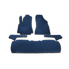 Коврики EVA (синие) Передние -2024 задние (3 шт) для Peugeot Partner Tepee 2008-2018 гг. Доманёвка