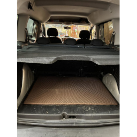 Коврик багажника (EVA, кирпичный) Длинная база для Peugeot Partner Tepee 2008-2018 гг.