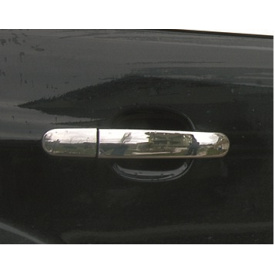 Накладки на ручки (4 шт, нерж.) OmsaLine - Итальянская нержавейка для Ford Focus II 2008-2011 гг.