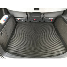 Коврик багажника (EVA, 5 мест, черный) для Volkswagen Touran 2010-2015 гг.