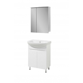Комплект для ванной комнаты Пектораль 60 + зеркальный шкаф 60 LED