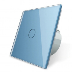 Сенсорный выключатель Livolo голубой стекло (VL-C701-19) Кропивницкий