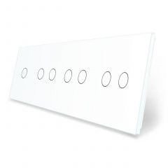 Сенсорная панель выключателя 7 сенсоров (1-2-2-2) белый стекло Livolo (VL-P701/02/02/02-8W) Чернигов