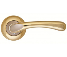 Ручка дверная Siba Palermo на розетке R02 матовый никель Темное Золото (90 22) Z14 0 90 22