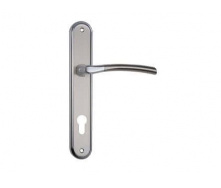 Дверная ручка на планке под ключ (85 мм) SIBA Lucca матовый Никель/хром (239879)