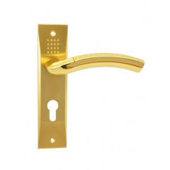 Ручка дверна Siba Bari на планці Pz 62 Мм Матове золото Полірована золото (29 09) Z05 3K 29 09 Херсон