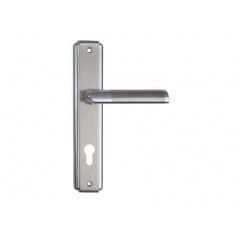 Дверна ручка на планці під ключ (85 мм) SIBA Triesta матовий Нікель/хром Рівне