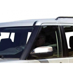 Накладки на зеркала (2 шт, нерж.) для Land Rover Discovery II Львов