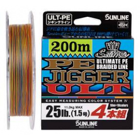 Шнур Sunline PE-Jigger ULT 200m (multicolor) # 1.7 / 0.225mm 30lb / 13.0kg (1658-10-37)