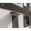 Металевий збірний козирок/навіс над входом Dash'Ok 1,5х1 м Фауна сотовий полікарбонат 6 мм Прозорий Київ