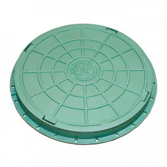 Люк пластиковий легкий Л із з/в 5т зелений (15 кг) (кр.620, осн.750, 90 см) Херсон