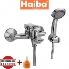 Смеситель для ванны короткий нос HAIBA FENIX EURO (Chr-009)