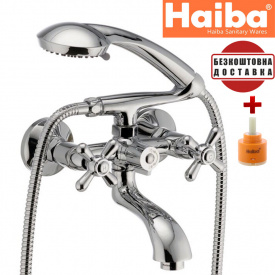 Змішувач для ванни, короткий ніс HAIBA DOMINOX (Chr-142)