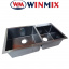 Кухонная мойка Winmix WM 7843-220x1.0-PVD-BLACK Ізюм
