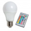 Лампа светодиодная 5W E27 RGB 350Lm с пультом LM734 Lemanso Свесса